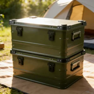 Rugged Aluminum Camping Storage Case – Waterproof, Dustproof & Impact-Resistant Gear Transport for Outdoor Adventures